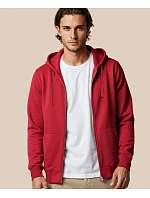 Untagged Movement OCS RCS mikina s kapucou na zips, unisex, z hrubej bavlny 66.5010, farba prune Untagged Movement OCS RCS mikina s kapucou na zips, unisex, z hrubej bavlny 66.5010, farba prune