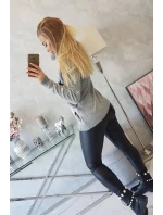 Vianočný sveter so sobom šedý