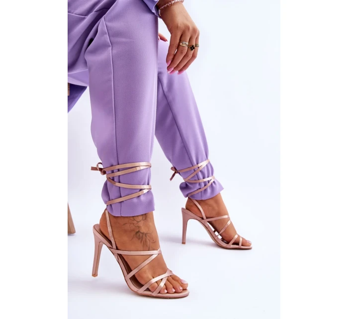 Sandále na šnurovanie model 179630 Step in style