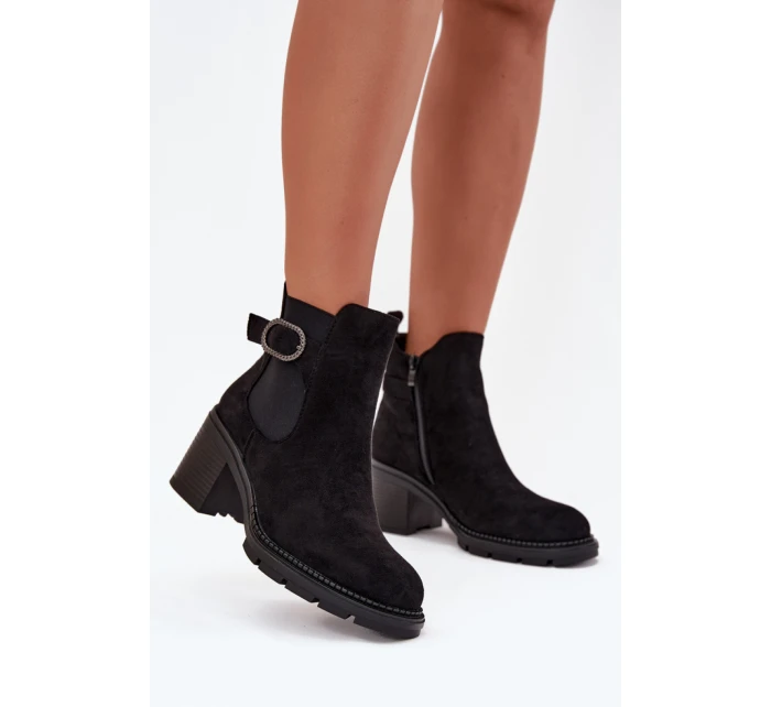 Topánky na podpätku model 216653 Step in style