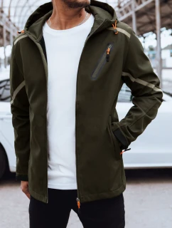 Pánska softshellová bunda s kapucňou zelená FashionStreet TX4480