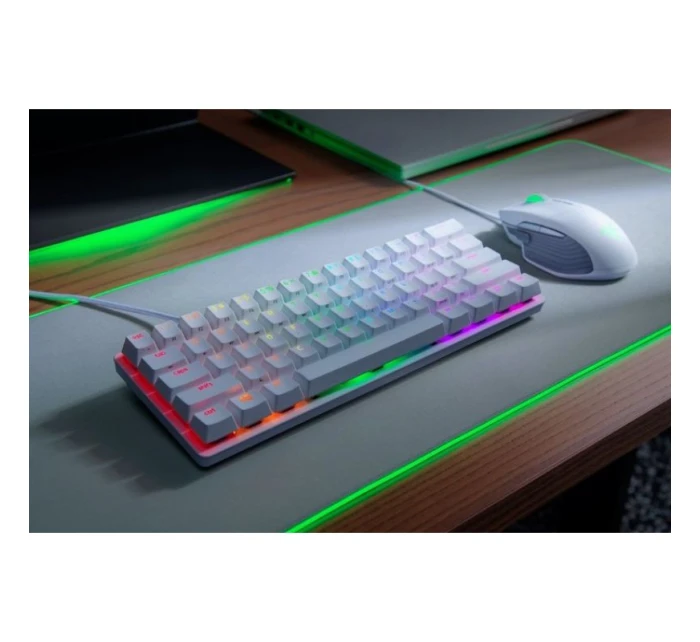 Mini Gaming USB QWERTY klávesnice American White model 21814009 - Razer