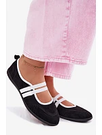 Sportovní baleríny s elastickými pásky Černé Donatella Sportovní baleríny s elastickými pásky Černé Donatella