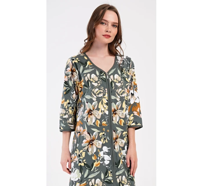 Dámske domáce šaty s trojštvrťovými rukávmi Marie Dámske domáce šaty s trojštvrťovými rukávmi Marie