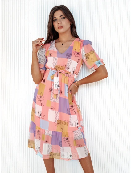 BLOSSOM LOVE šaty ružové FashionStreet EY2522