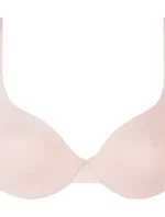 Dámska hladká vystužená podprsenka DIM INVISIFREE PADDED BRA - DIM - svetlo ružová