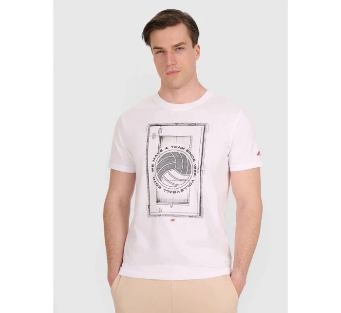 Pánské volejbalové tričko s potiskem model 21815665 pánské - 4F Pánské volejbalové tričko s potiskem model 21815665 pánské - 4F