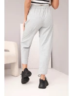 Nohavice s vreckami Summer Punto sivé