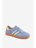 Dámske semišové kožené tenisky LR61-7089 Blue