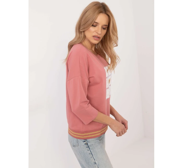 Blúzka CLM BZ 1268.67 tmavoružová