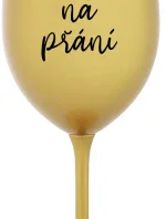 TEXT ŽELANIA - zlatý pohár na víno 350 ml