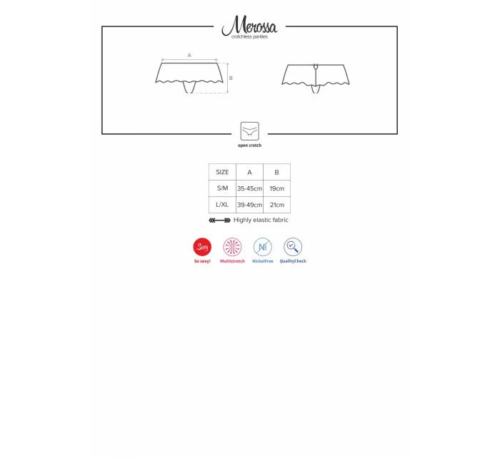 Nohavičky Merossa panties otvorené - Obsessive