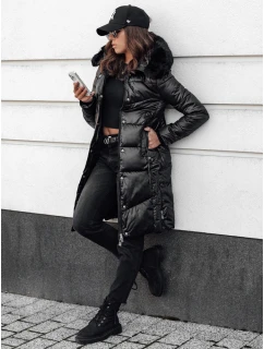 Dámská prošívaná zimní bunda s kapucí černá Dstreet model 21980669 - FashionStreet