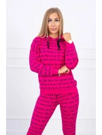 Fuchsiová sada s potlačou Fuchsiová sada s potlačou