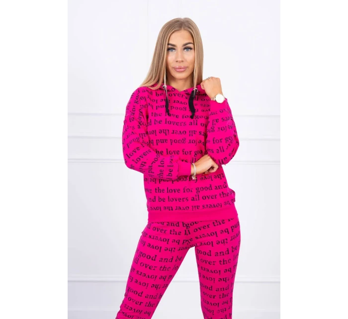 Fuchsiová sada s potlačou Fuchsiová sada s potlačou