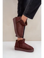 Śniegowce Na Platformie Damskie D.Franklin DFSH370010 Czekoladowe