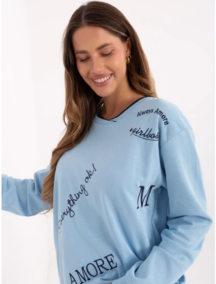 Blúzka RV BL A968.00 svetlomodrá