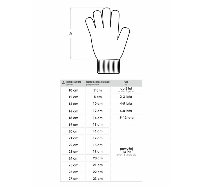 Yoclub Dievčenské rukavice s 1 prstom a dotykovou obrazovkou RED-0020G-AA1C-002 Červená farba