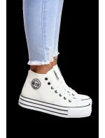 Dámske členkové tenisky Big Star - White