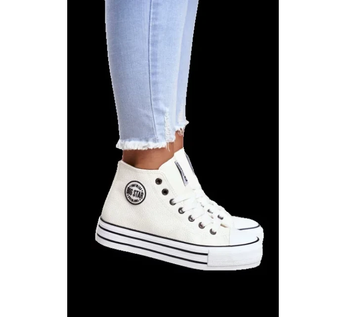 Dámske členkové tenisky Big Star - White