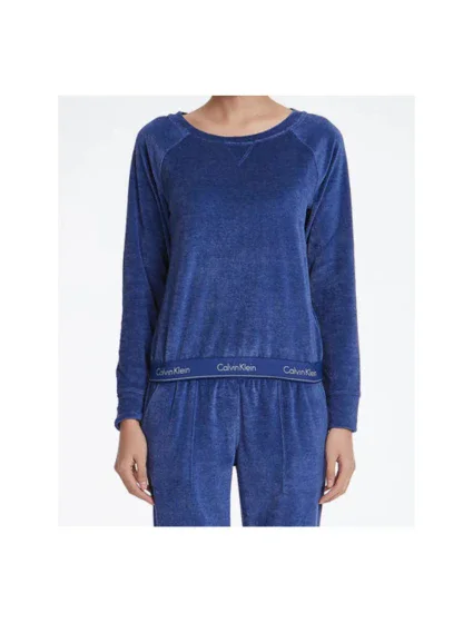 Dámská mikina model 8507718 modrá - Calvin Klein Dámská mikina model 8507718 modrá - Calvin Klein