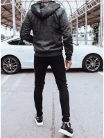 Pánská rozepínací zateplená mikina tmavě šedá Dstreet model 21970392 - FashionStreet