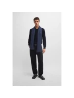 BOSS Pacello-L BLU Sveter s výstrihom do V (50506042-404)