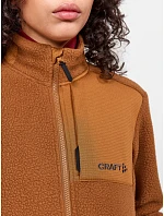 Craft Corporate ADV Pile Fleece Jacket W Dámska fleecová bunda Sherpa 81.2221 ecru/čierna Craft Corporate ADV Pile Fleece Jacket W Dámska fleecová bunda Sherpa 81.2221 ecru/čierna