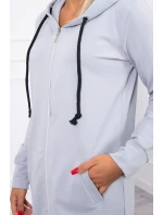 Mikina s kapucňou šedá Mikina s kapucňou šedá