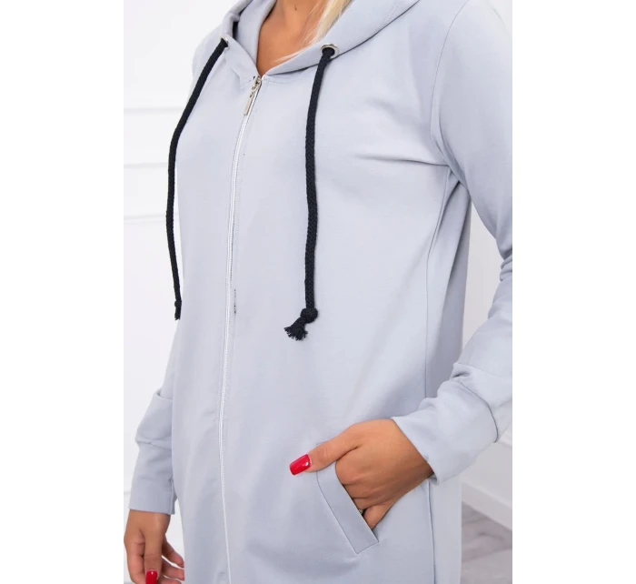 Mikina s kapucňou šedá Mikina s kapucňou šedá