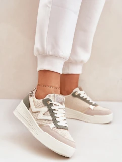 Dámské Sportovní Boty Na Platformě Leopardí Zelené model 21688942 - Boto