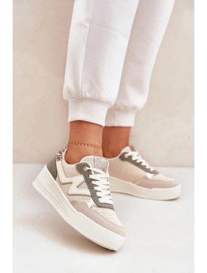 Dámské Sportovní Boty Na Platformě Leopardí Zelené model 21688942 - Boto