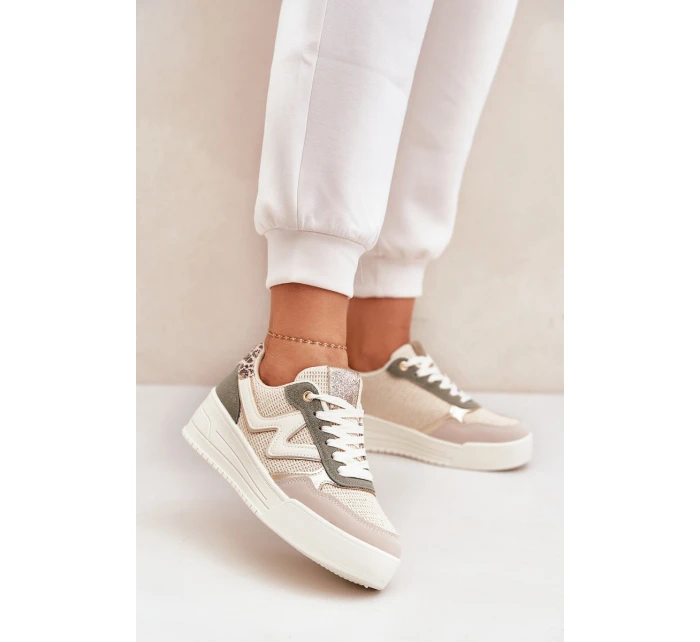 Dámské Sportovní Boty Na Platformě Leopardí Zelené model 21688942 - Boto