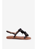 Dámské sandály Ploché S  Černé model 21961002 - Boto