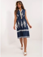 Šaty DHJ SK 12616.13 tmavomodré