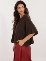 Sweter IT SW model 21877691 ciemny brązowy - FPrice