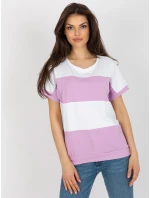 Bluzka RV BZ model 21153739 jasny fioletowy - FPrice Bluzka RV BZ model 21153739 jasny fioletowy - FPrice