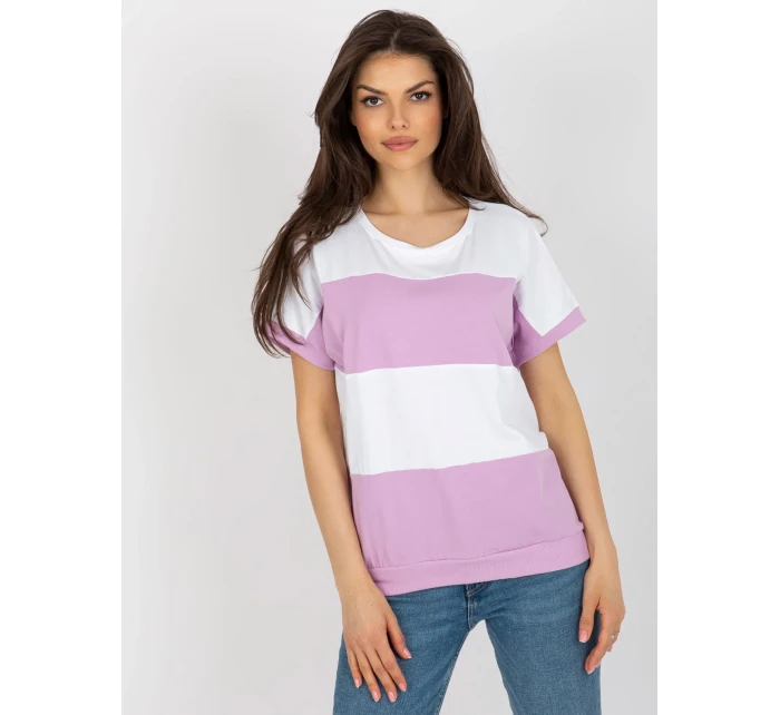 Bluzka RV BZ model 21153739 jasny fioletowy - FPrice Bluzka RV BZ model 21153739 jasny fioletowy - FPrice