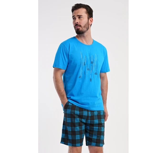 Pánske pyžamové šortky Tetris