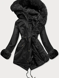 PARKA DAMSKA ZIMOWA NA MISIU CZARNA model 21242698 - S'WEST