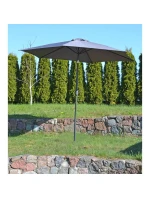 ZÁHRADNÝ DÁŽDNIK 300 CM SKLADACÍ SIVÝ