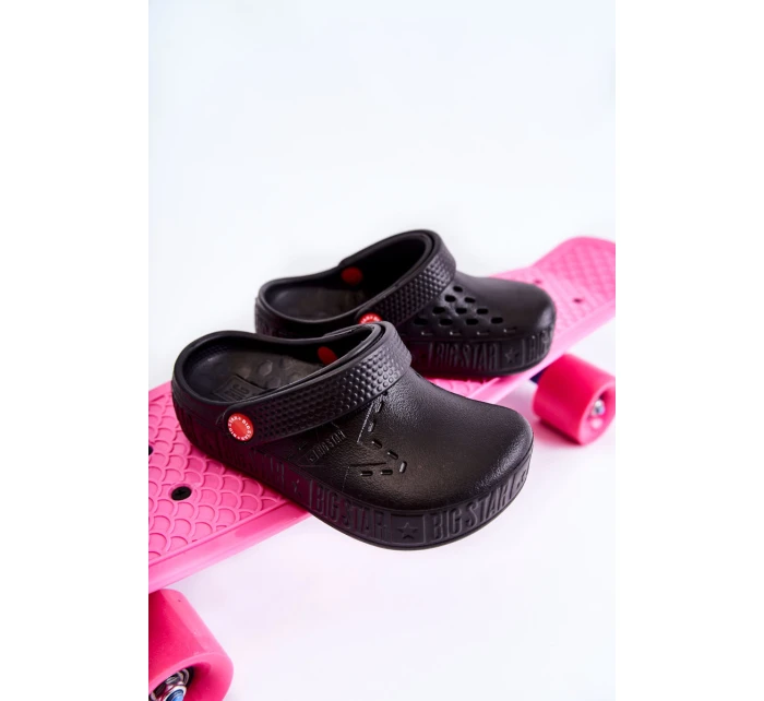 Dziecięce Lekkie Klapki Kroksy Big Star II375001 Czarne Dziecięce Lekkie Klapki Kroksy Big Star II375001 Czarne