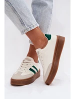 Dámské tenisky na platformě z eko kůže Bílomodré Elaraven