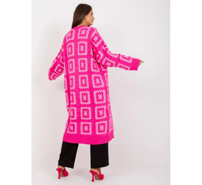 Dámsky sveter LC SW 0296 fluo ružový