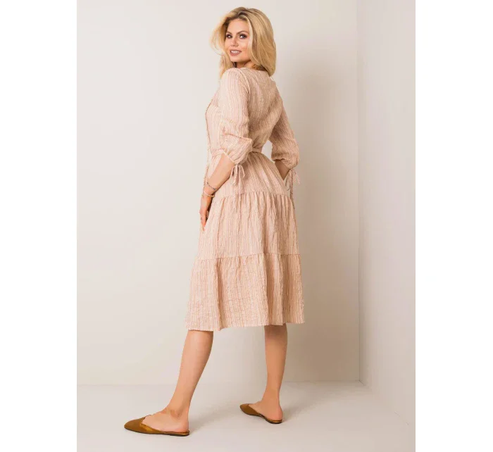 Šaty LK SK 508005.07P béžová Šaty LK SK 508005.07P béžová