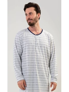 Pánska nočná košeľa s dlhým rukávom Filip