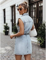 Priliehavé džínsové šaty modré FashionStreet EY2685 Priliehavé džínsové šaty modré FashionStreet EY2685