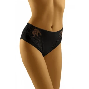 Dámské kalhotky model 17733975 black WOLBAR - Wol-Bar