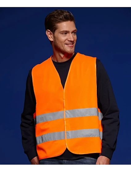 Daiber JN 815 Bezpečnostná vesta pre dospelých 02.0815 fluorescenčná oranžová