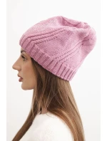 Dámska zimná čiapka s vlnou a kamienkovou výzdobou K480 svetlo fialová Dámska zimná čiapka s vlnou a kamienkovou výzdobou K480 svetlo fialová